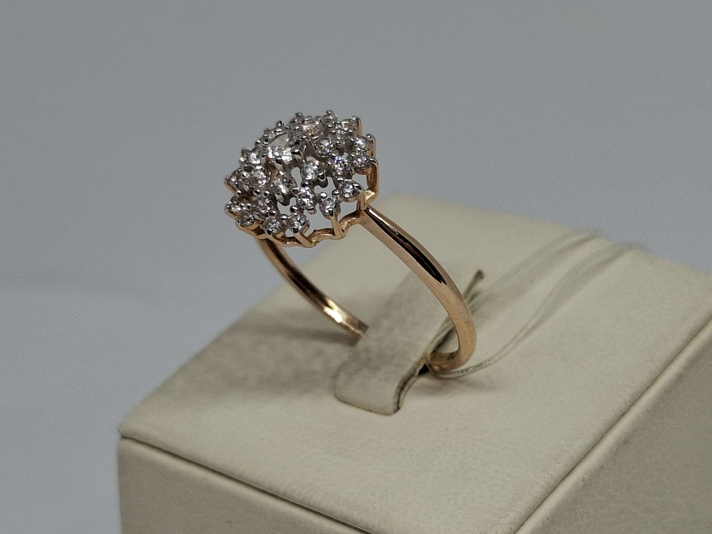 51-110-02302-1 КОЛЬЦО С КАМНЯМИ (Au 585)