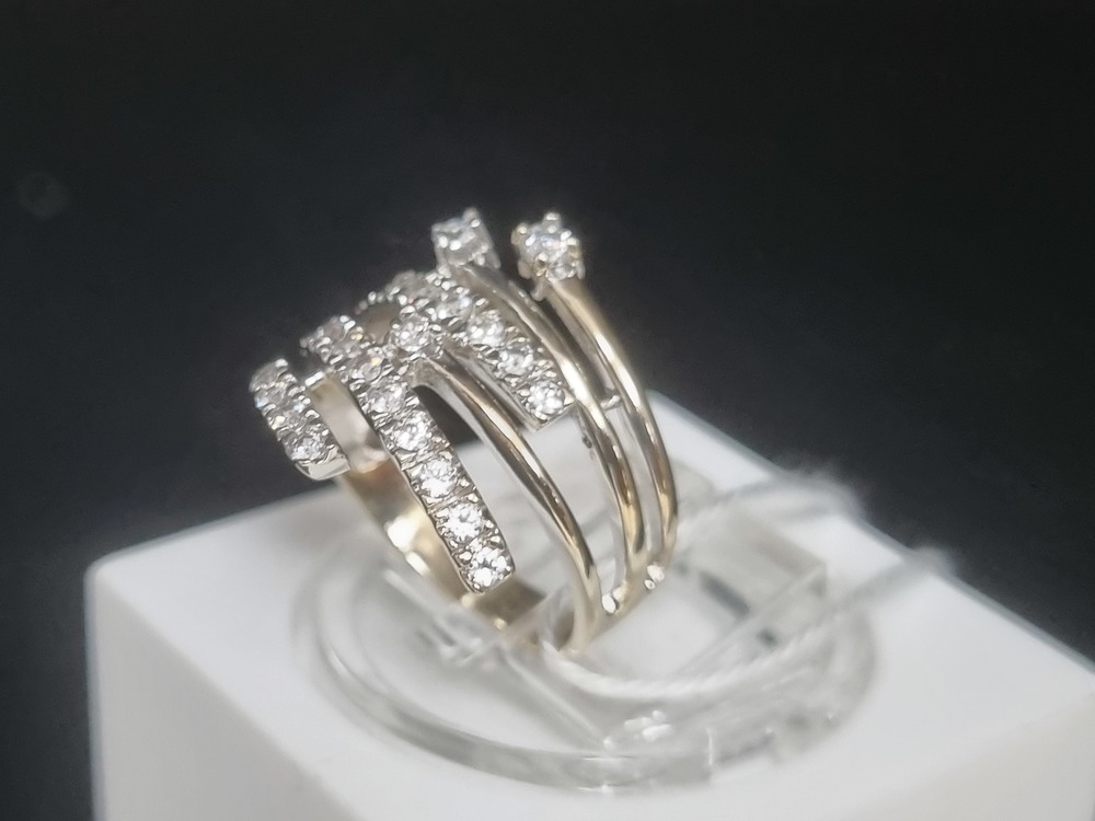 КОЛКМИ585 КОЛЬЦО С КАМНЯМИ (Au 585)