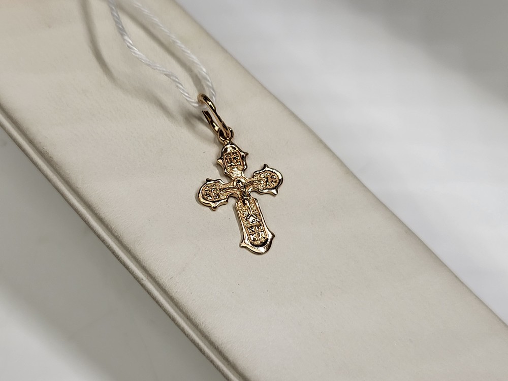 ПОДКБК585 ПОДВЕСКА КРЕСТ БЕЗ КАМНЯ (Au 585)