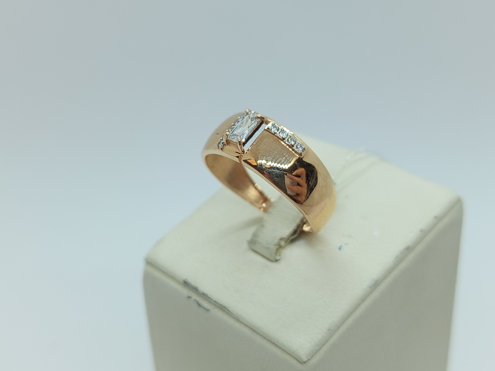 КОЛЬЦО С КАМНЯМИ (Au 585)