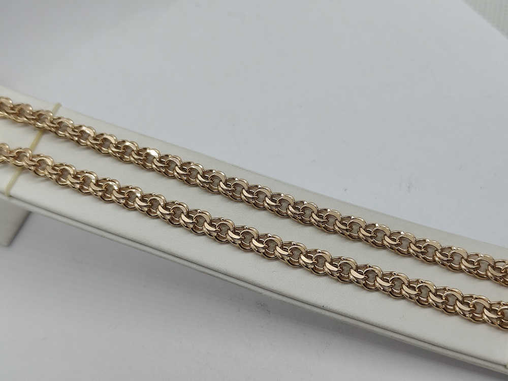 ЦЕПЬ ПУСТОТЕЛАЯ Бисмарк (Au 585)