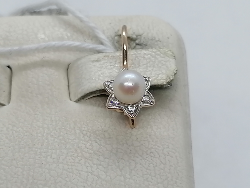 СКМИ585 СЕРЬГИ С КАМНЯМИ (Au 585)