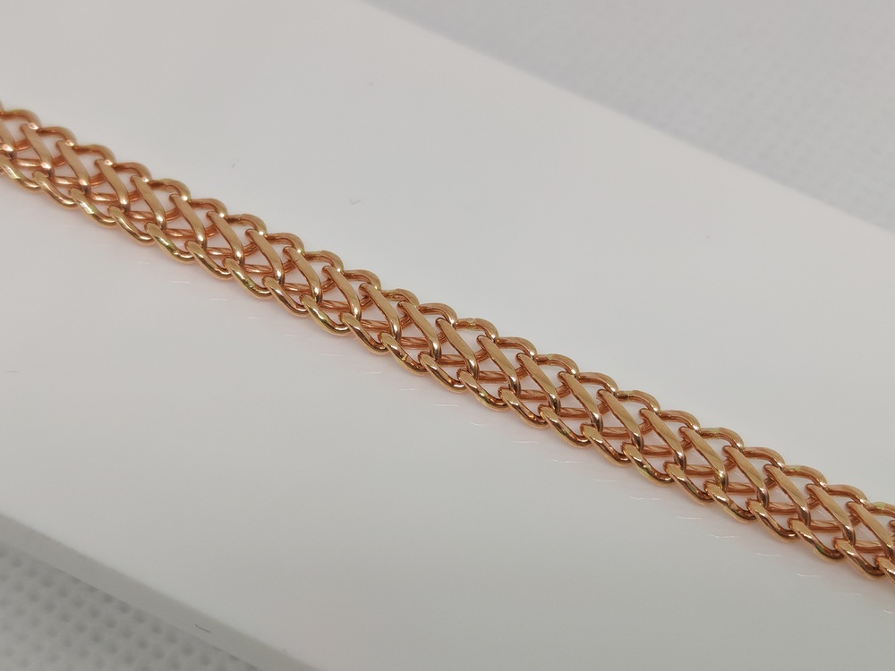 БЛ8585 БРАСЛЕТ ПОЛНОВЕСНЫЙ Восьмерка (Au 585)