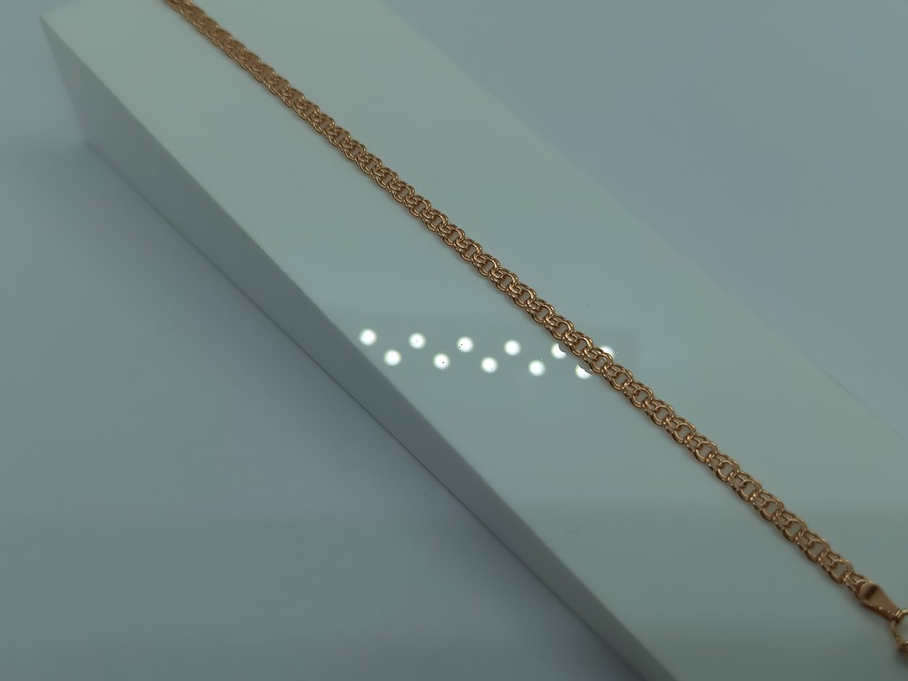 БЛБ585 БРАСЛЕТ ПОЛНОВЕСНЫЙ Бисмарк (Au 585)