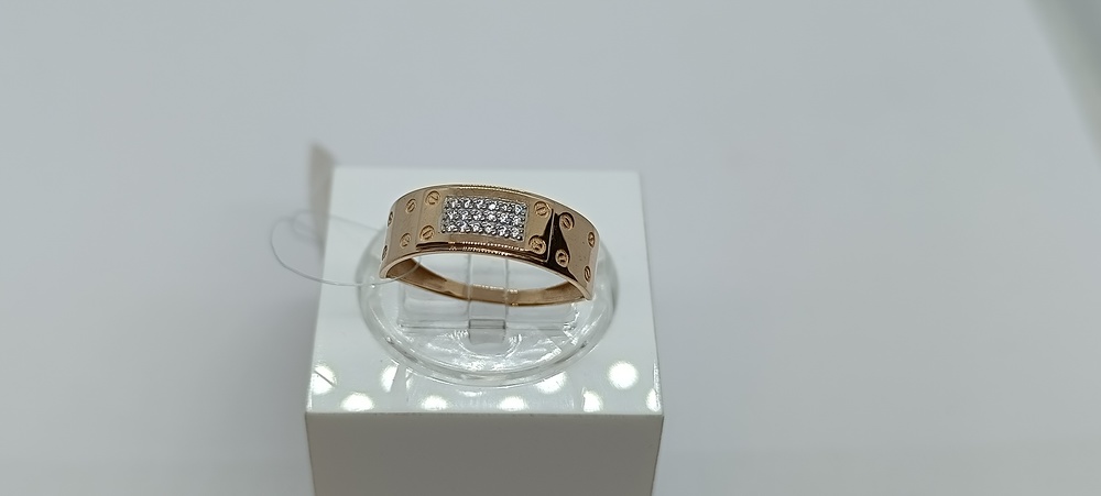 КОЛЬЦО С КАМНЯМИ (Au 585)