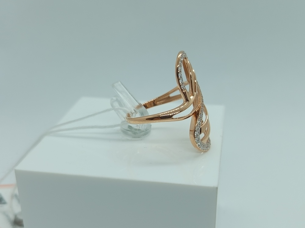 КОЛЬЦО С КАМНЯМИ (Au 585)