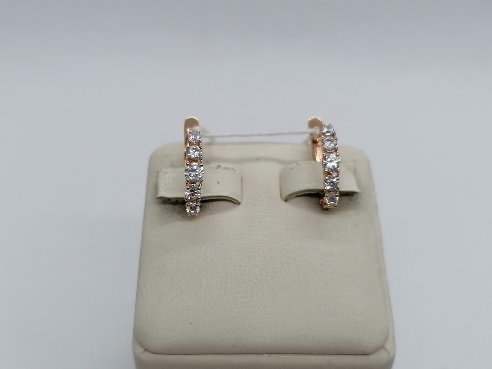 СКМИ585 СЕРЬГИ С КАМНЯМИ (Au 585)