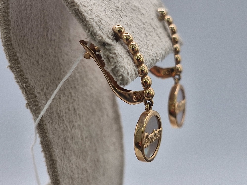 СЕРЬГИ ПЕРЛАМУТР (Au 585)