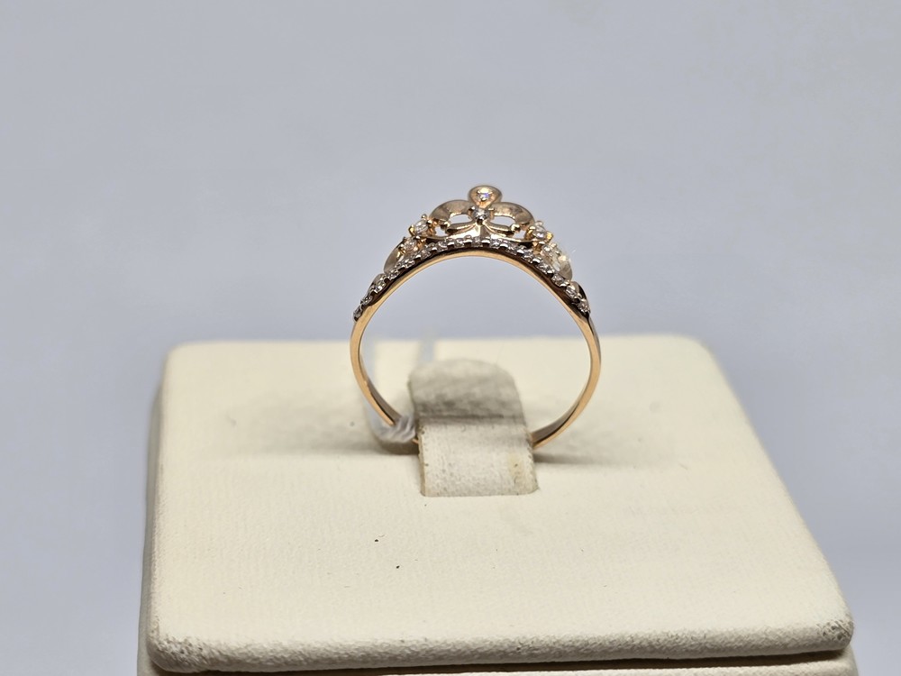 КОЛЬЦО С КАМНЯМИ (Au 585)