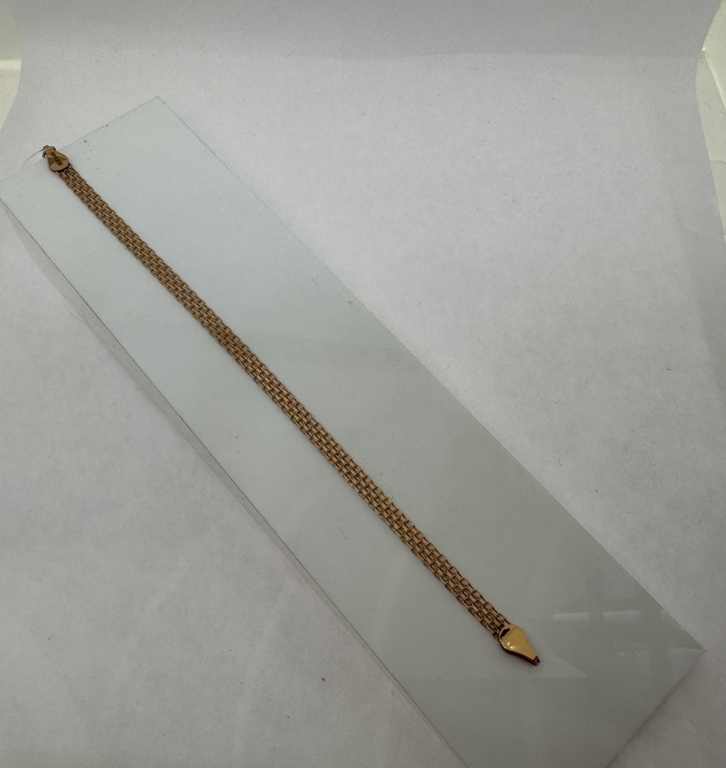 БРАСЛЕТ ПОЛНОВЕСНЫЙ Бисмарк машинный (Au 585)