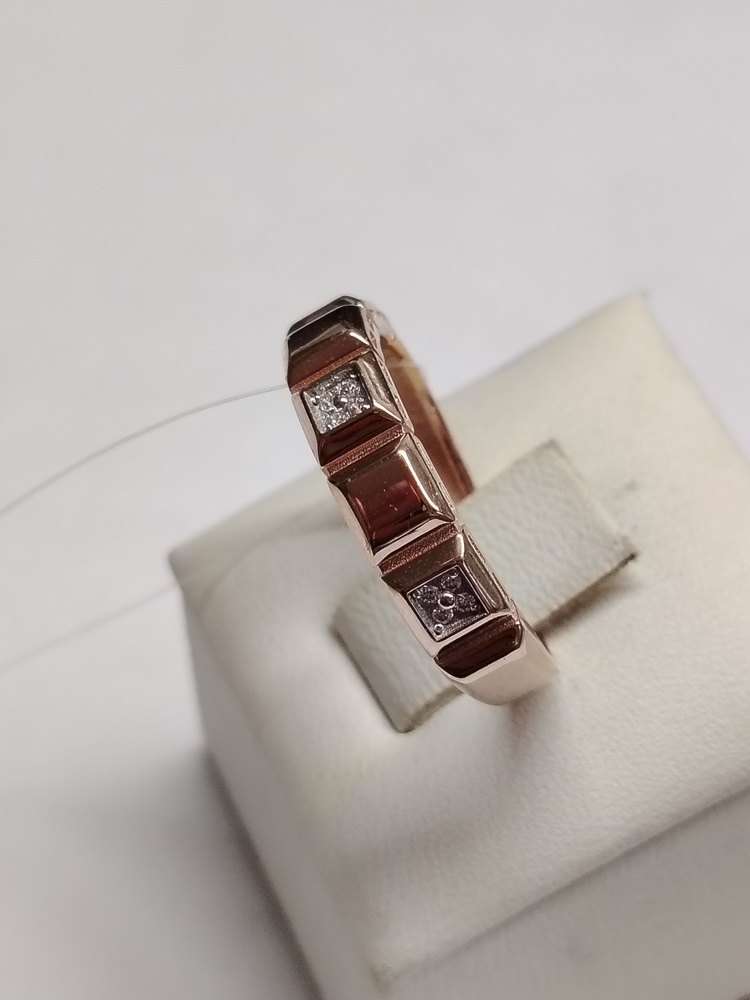 КОЛЬЦО С КАМНЯМИ (Au 585)