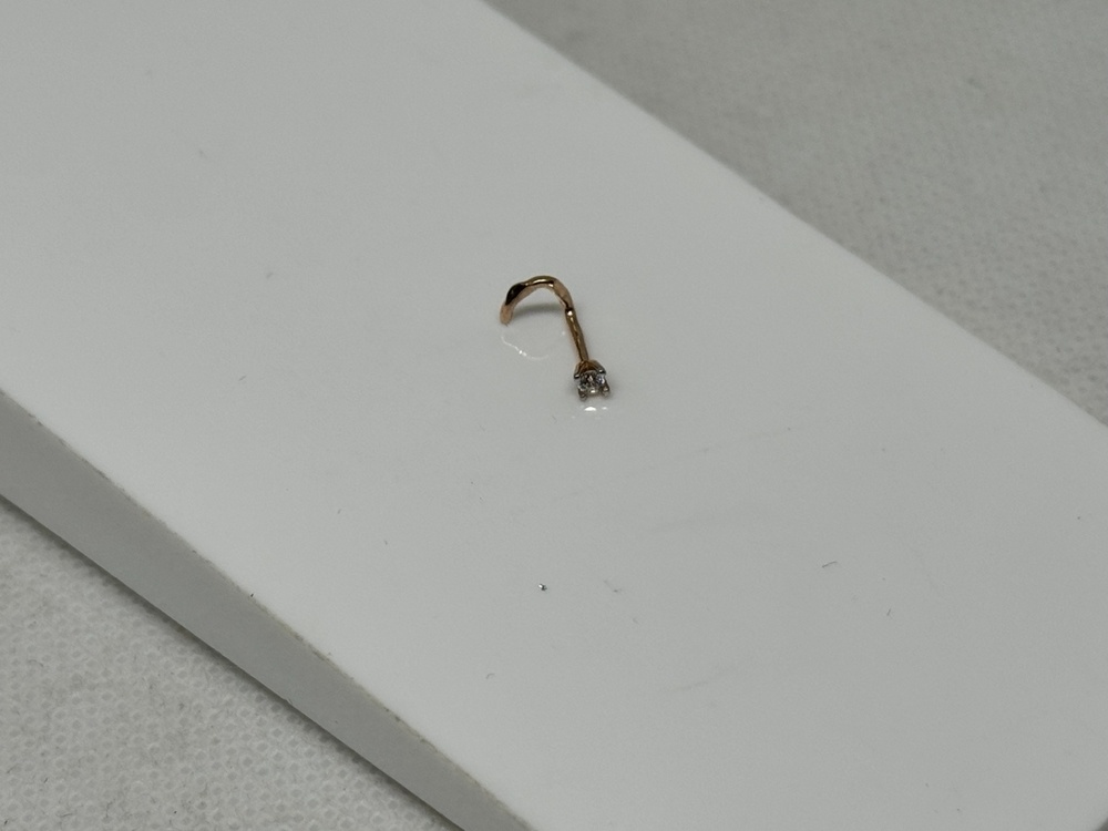 ПИРСИНГ С КАМНЕМ (Au 585)