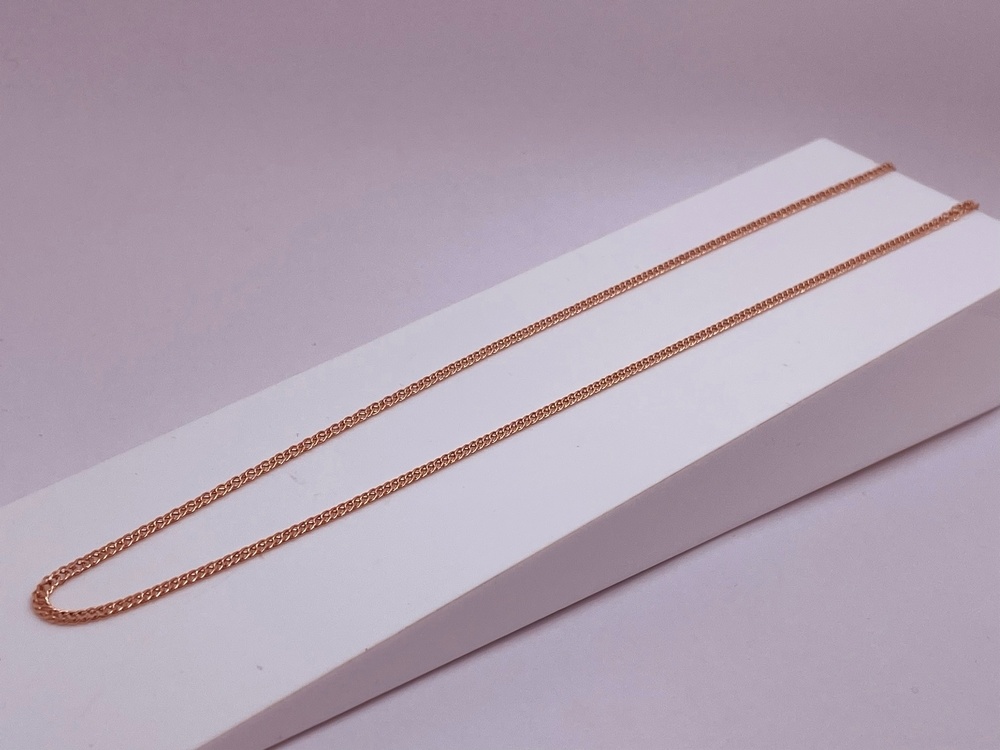 ЦЕПЬ ПУСТОТЕЛАЯ Ромб двойной (Au 585)