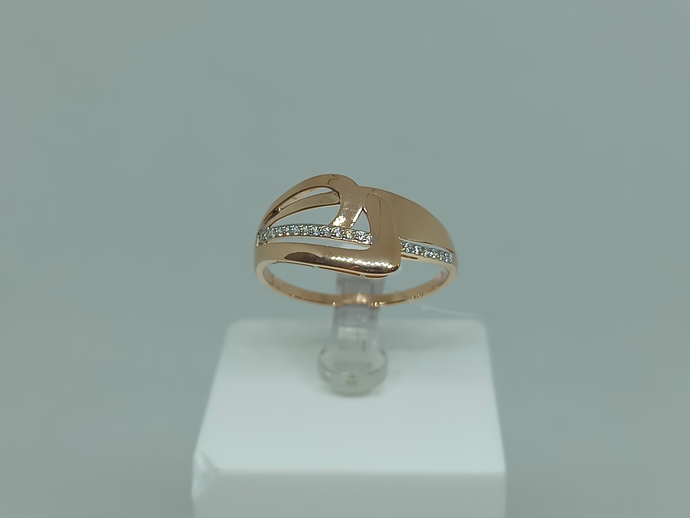 КОЛЬЦО С КАМНЯМИ (Au 585)