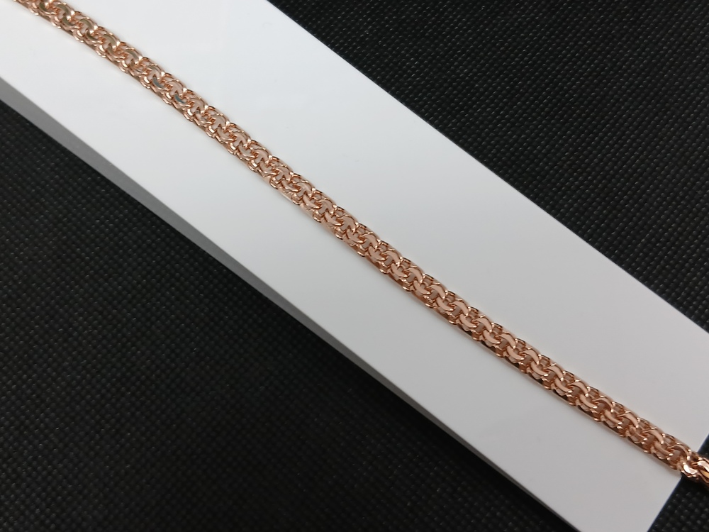 БЛБ585 БРАСЛЕТ ПОЛНОВЕСНЫЙ Бисмарк (Au 585)