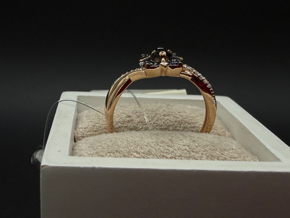 КОЛЬЦО Бриллиант, сапфир (Au 585)