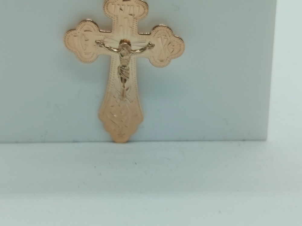 ПОДВЕСКА КРЕСТ БЕЗ КАМНЯ (Au 585)