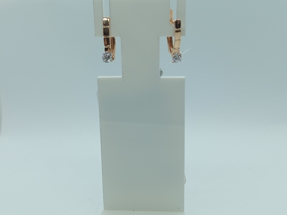 СЕРЬГИ С КАМНЕМ (Au 585)