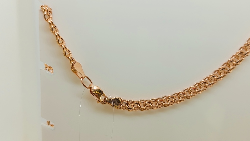 ЦЕПЬ ПУСТОТЕЛАЯ Бисмарк (Au 585)