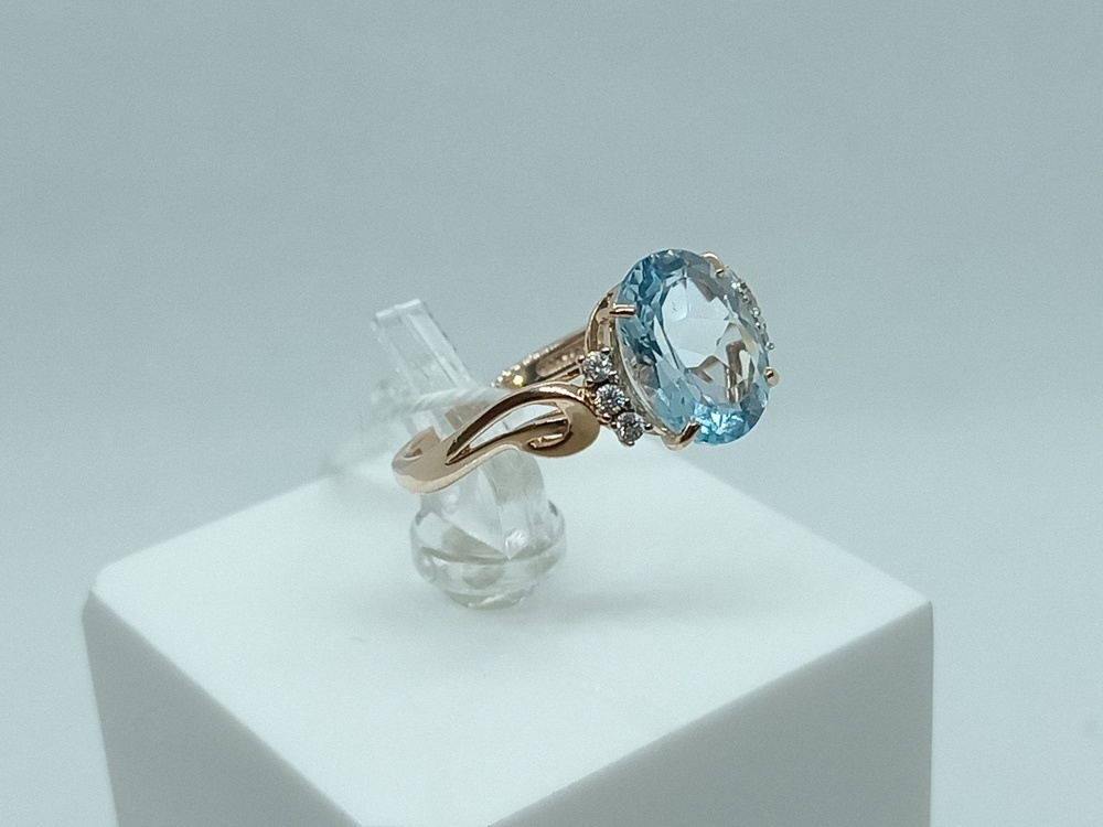 КОЛКМИ585 КОЛЬЦО С КАМНЯМИ (Au 585)