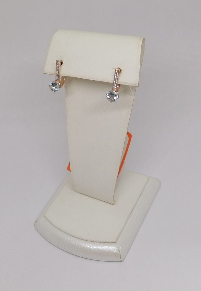 СКМИ585 СЕРЬГИ С КАМНЯМИ (Au 585)