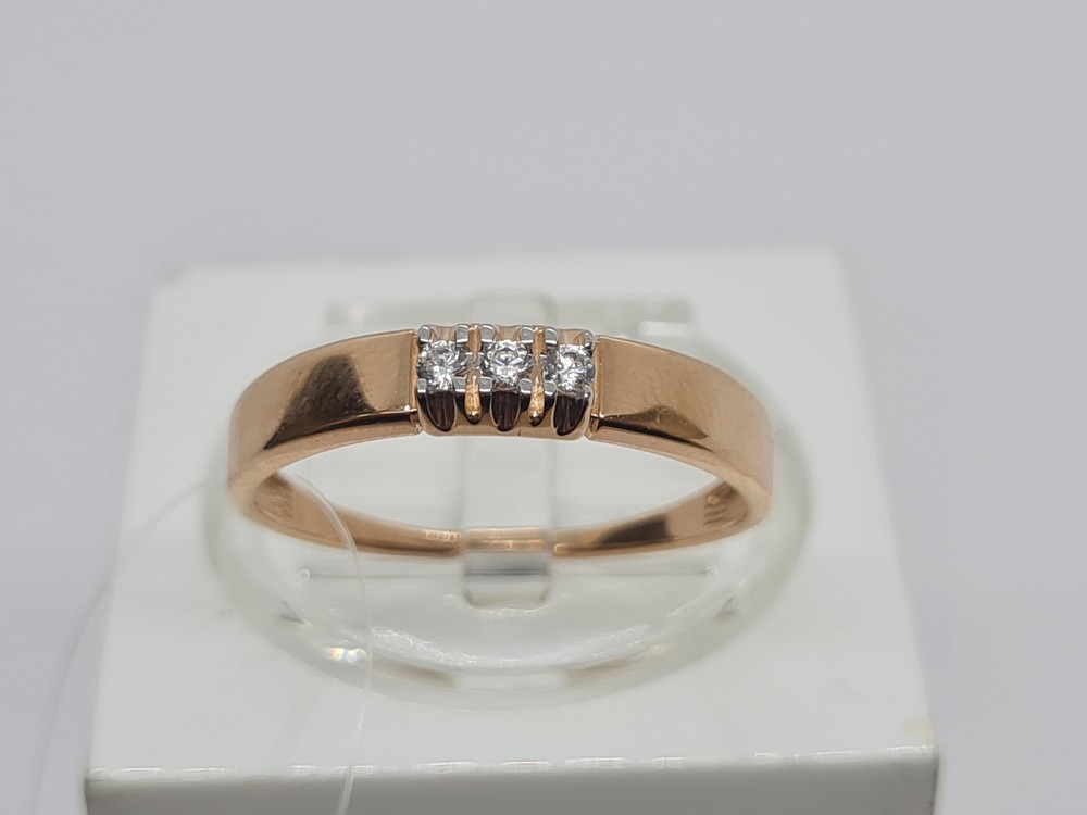 КОЛЬЦО С КАМНЯМИ (Au 585)