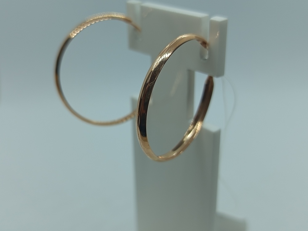 08-1949 СЕРЬГИ КОНГО без камня (Au 585)