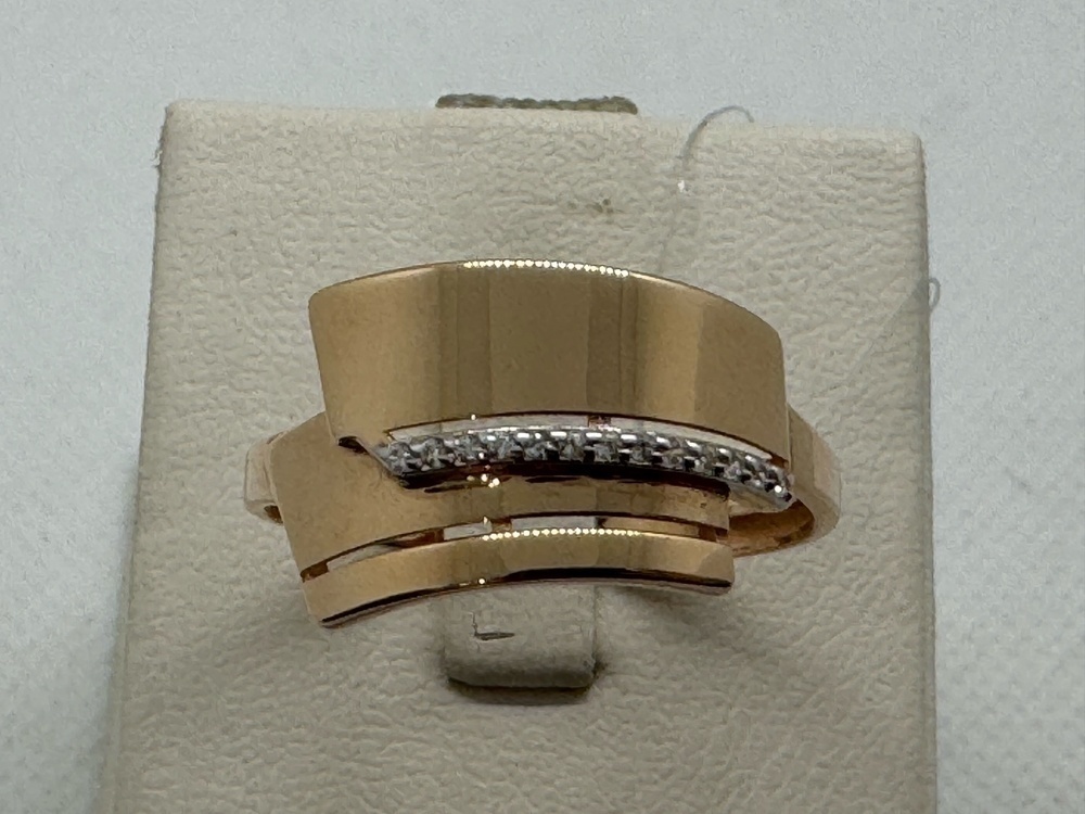 КОЛЬЦО С КАМНЯМИ (Au 585)