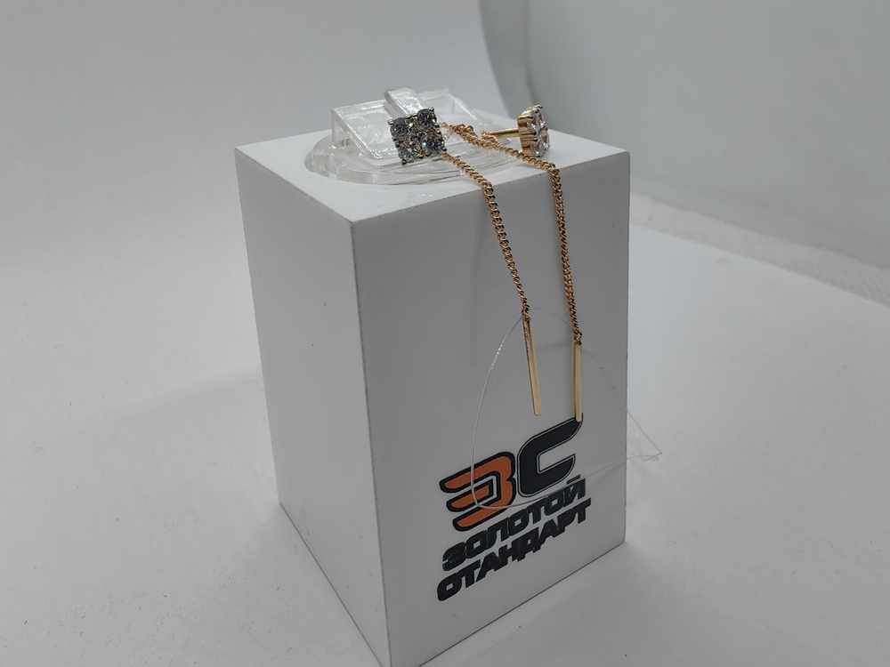 СЕРЬГИ С КАМНЯМИ (Au 585)