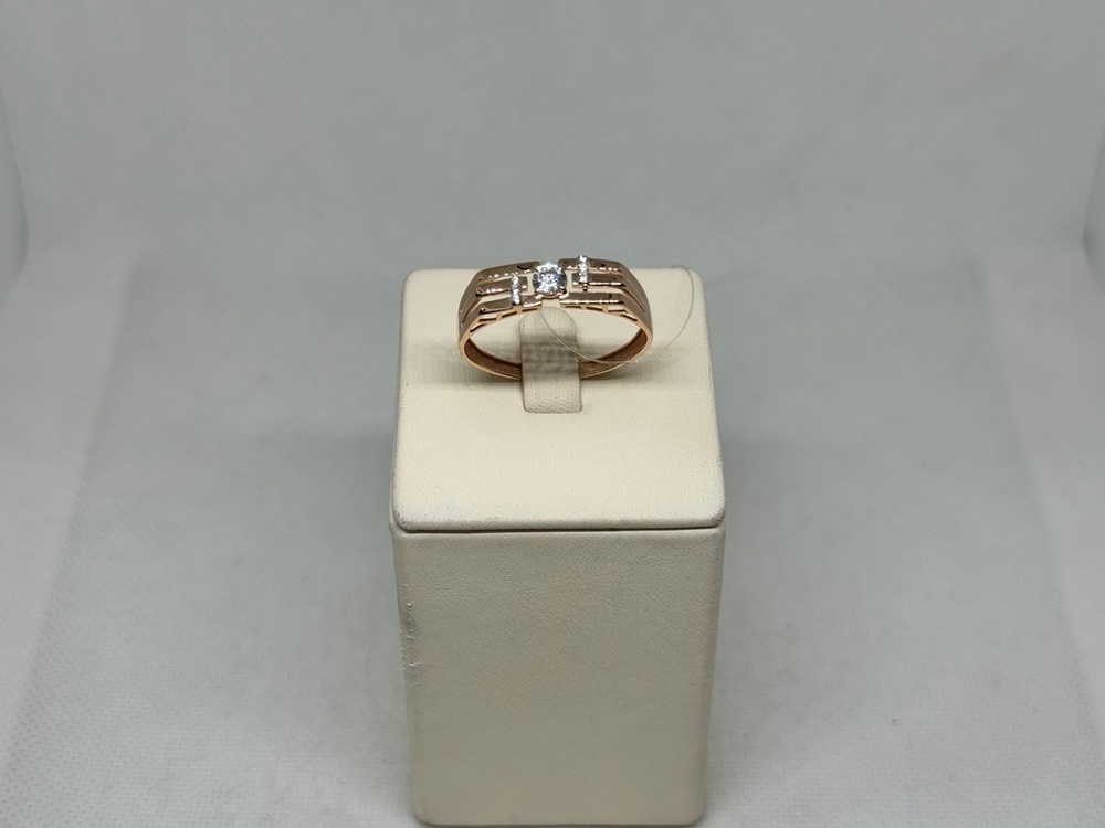 КОЛЬЦО С КАМНЯМИ (Au 585)