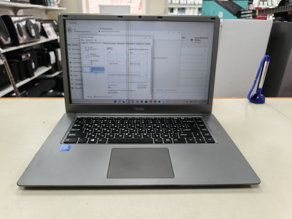 Ноутбук Haier; Celeron N4020, Intel UHD Graphics, 4 Гб, 64 Гб, Нет