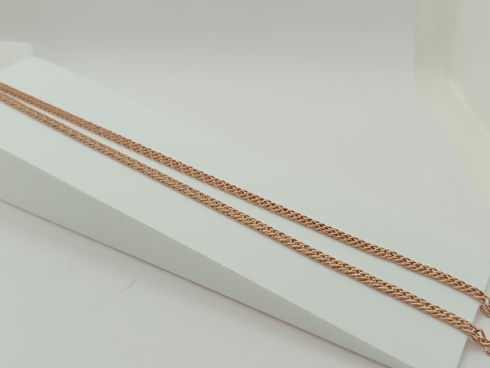 ЦЕПЬ ПУСТОТЕЛАЯ Ромб двойной (Au 585)