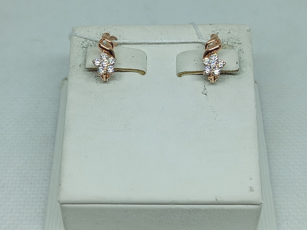 СКМИ585 СЕРЬГИ С КАМНЯМИ (Au 585)