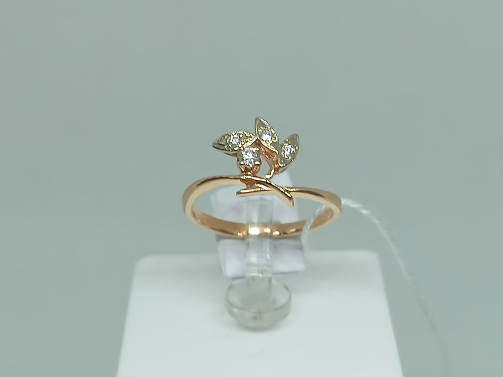 КОЛЬЦО С КАМНЯМИ (Au 585)