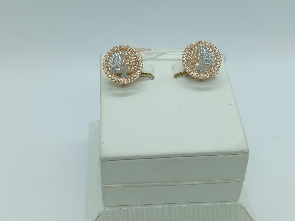 СКМИ585 СЕРЬГИ С КАМНЯМИ (Au 585)