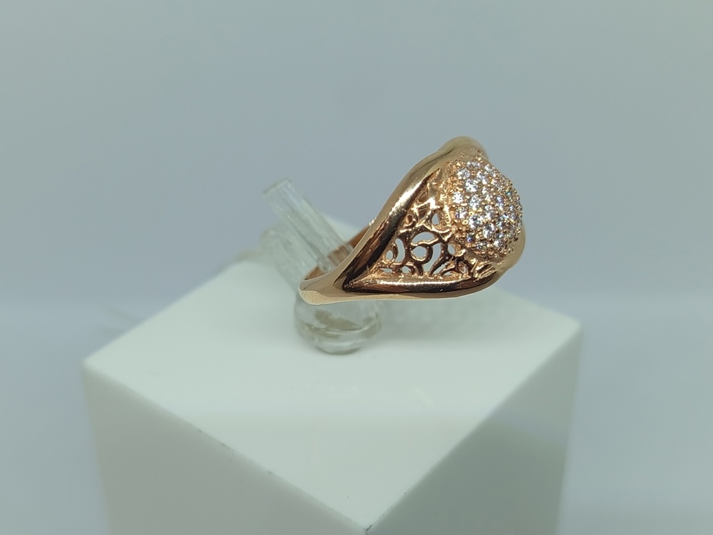 КОЛЬЦО С КАМНЯМИ (Au 585)