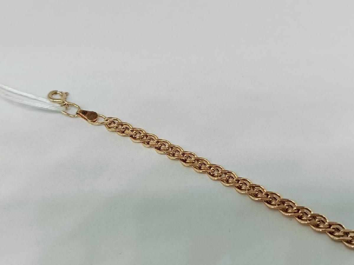 БРАСЛЕТ ПУСТОТЕЛЫЙ Лав Au 585