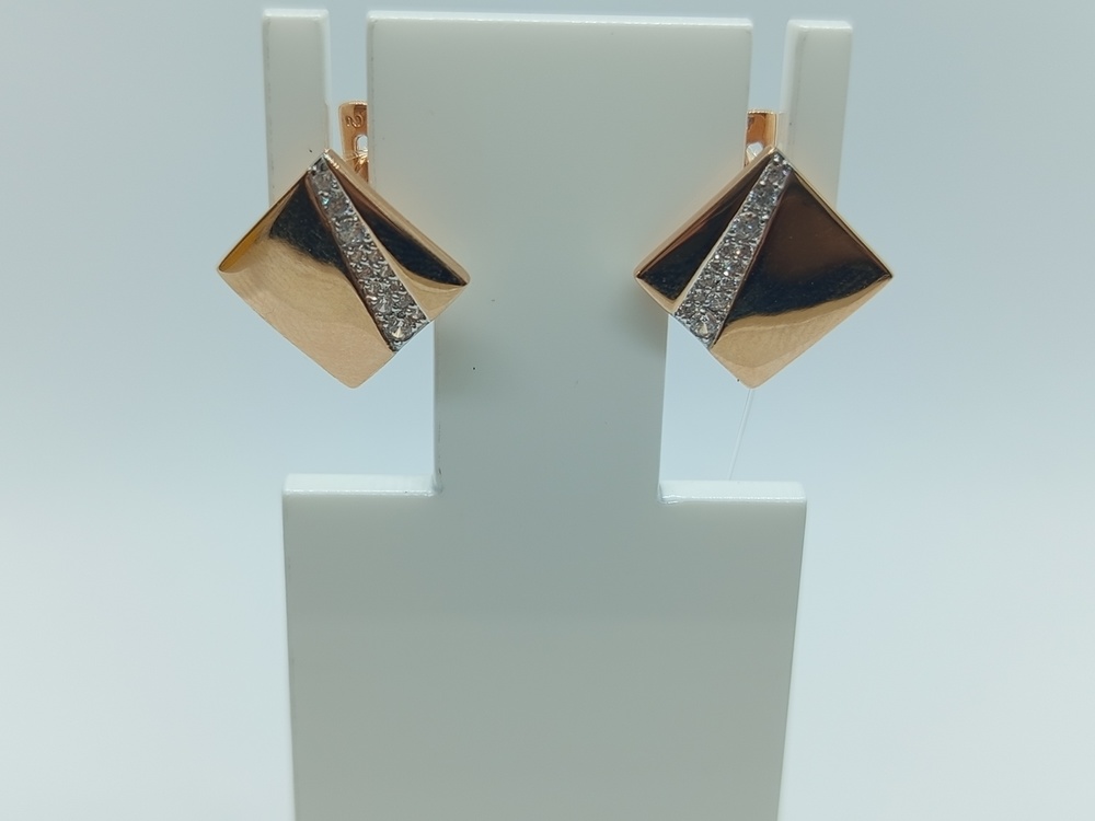 СЕРЬГИ С КАМНЯМИ (Au 585)