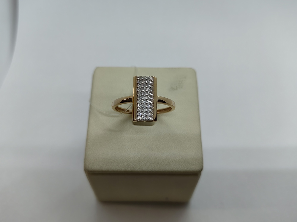 КОЛЬЦО С КАМНЯМИ (Au 585)