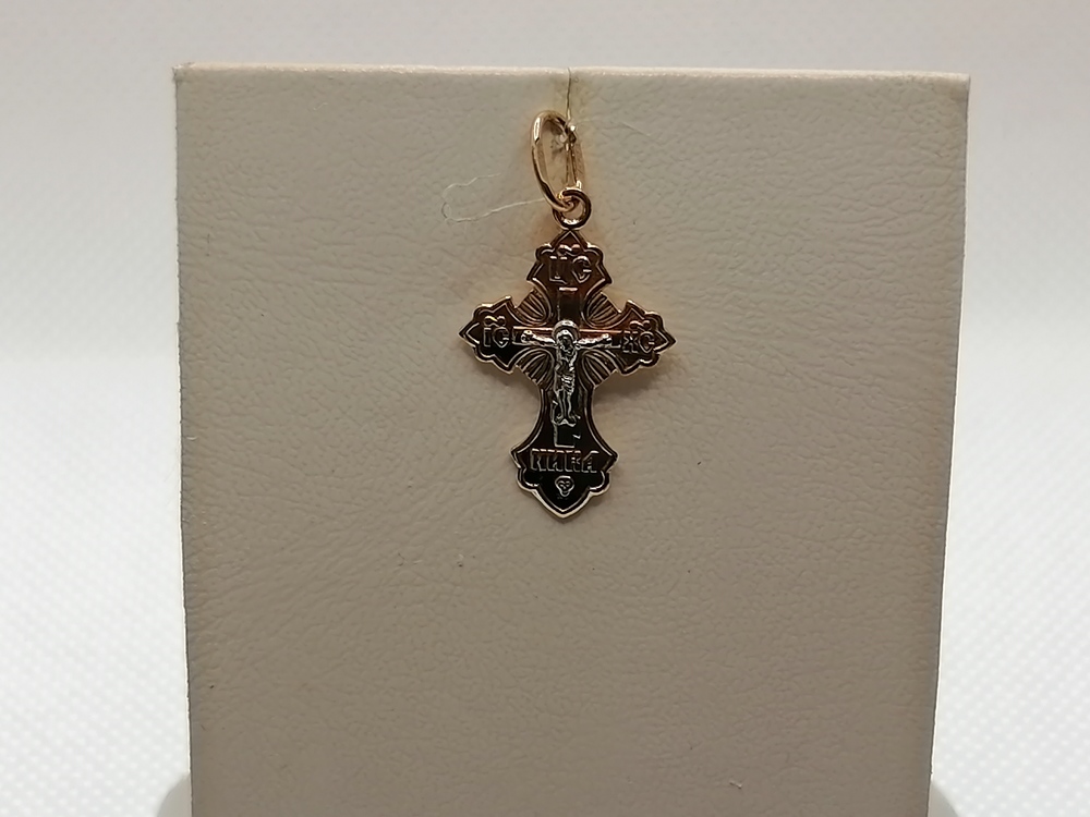 ПОДВЕСКА КРЕСТ без камня (Au 585)