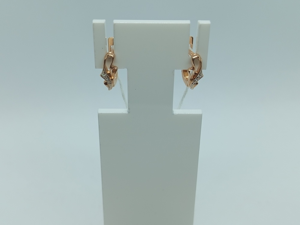 СКМИ585 СЕРЬГИ С КАМНЯМИ (Au 585)