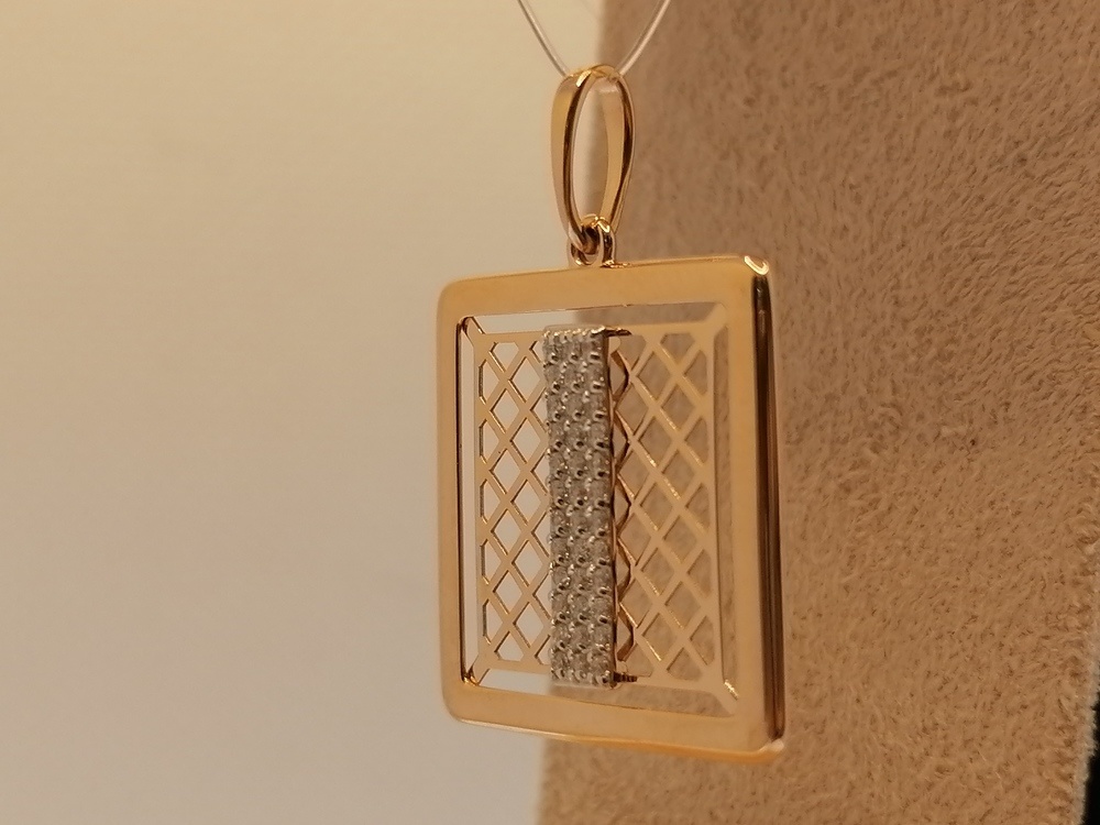 ПОДВЕСКА С КАМНЯМИ (Au 585)