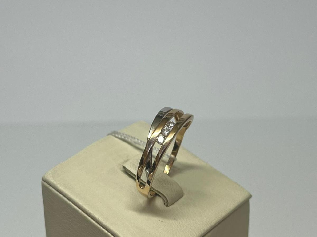 КОЛЬЦО С КАМНЯМИ (Au 585)