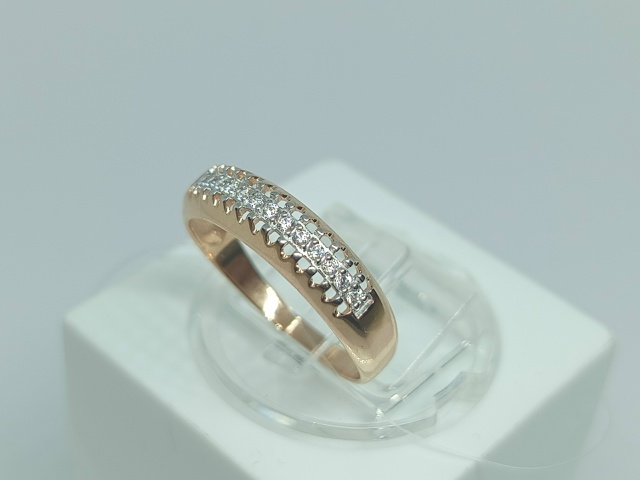 КОЛЬЦО С КАМНЯМИ (Au 585)