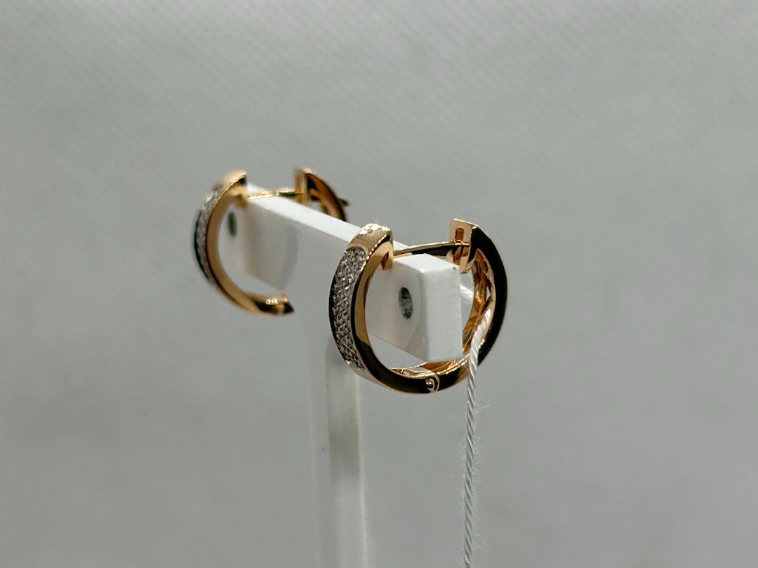 СКМИ585 СЕРЬГИ С КАМНЯМИ (Au 585)