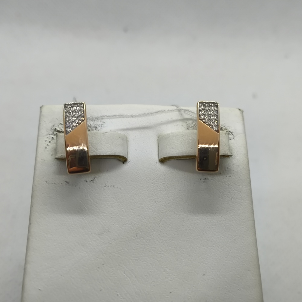 СКМИ585 СЕРЬГИ С КАМНЯМИ (Au 585)