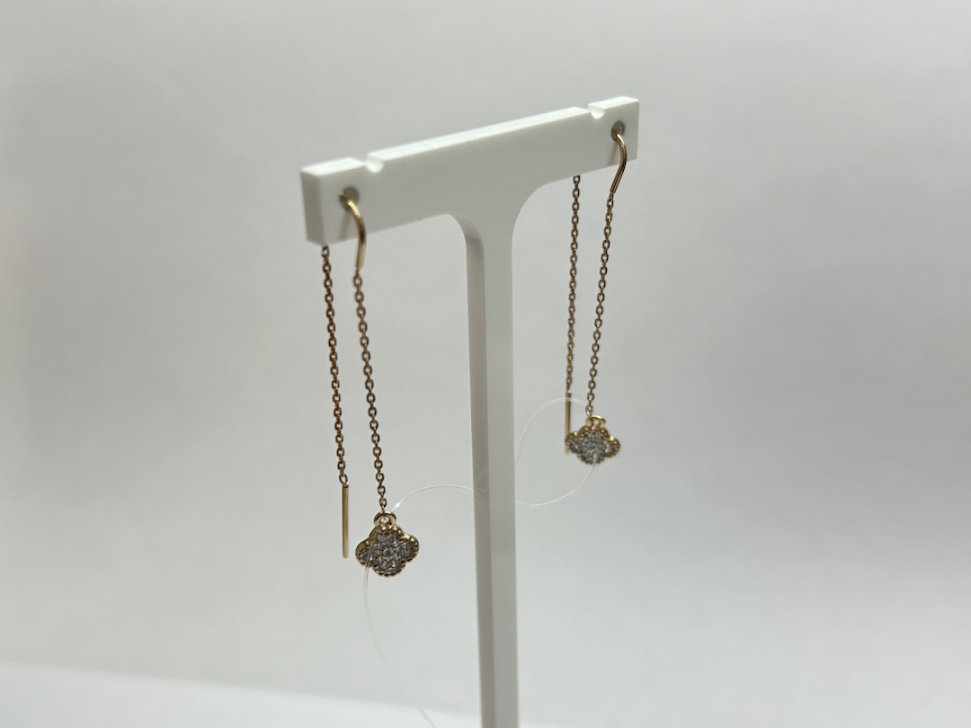 СЕРЬГИ ПРОДЕВКИ с камнями (Au 585)