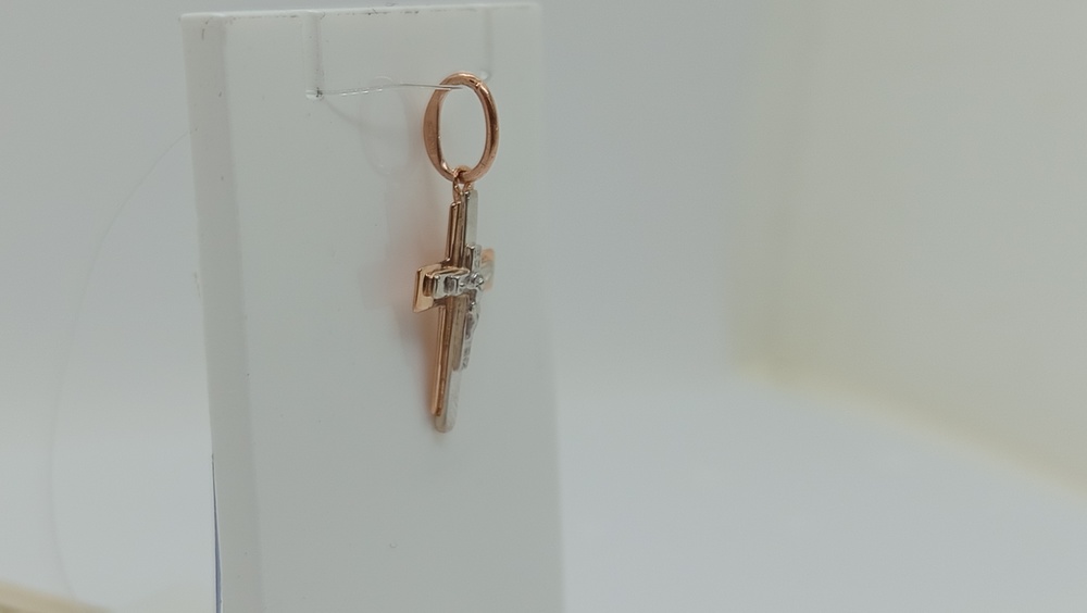 ПОДВЕСКА КРЕСТ (Au 585)