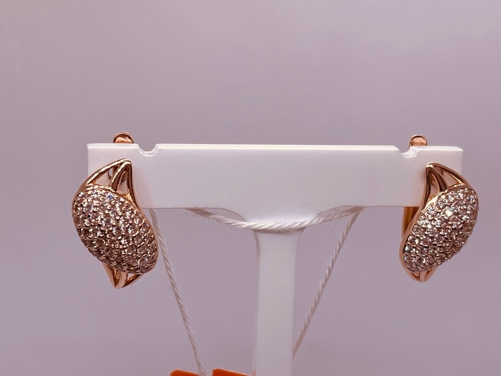 СКМИ585 СЕРЬГИ С КАМНЯМИ (Au 585)