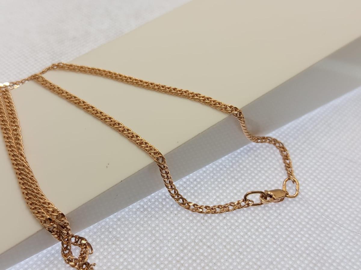 ЦЕПЬ ПУСТОТЕЛАЯ Ромб двойной (Au 585)